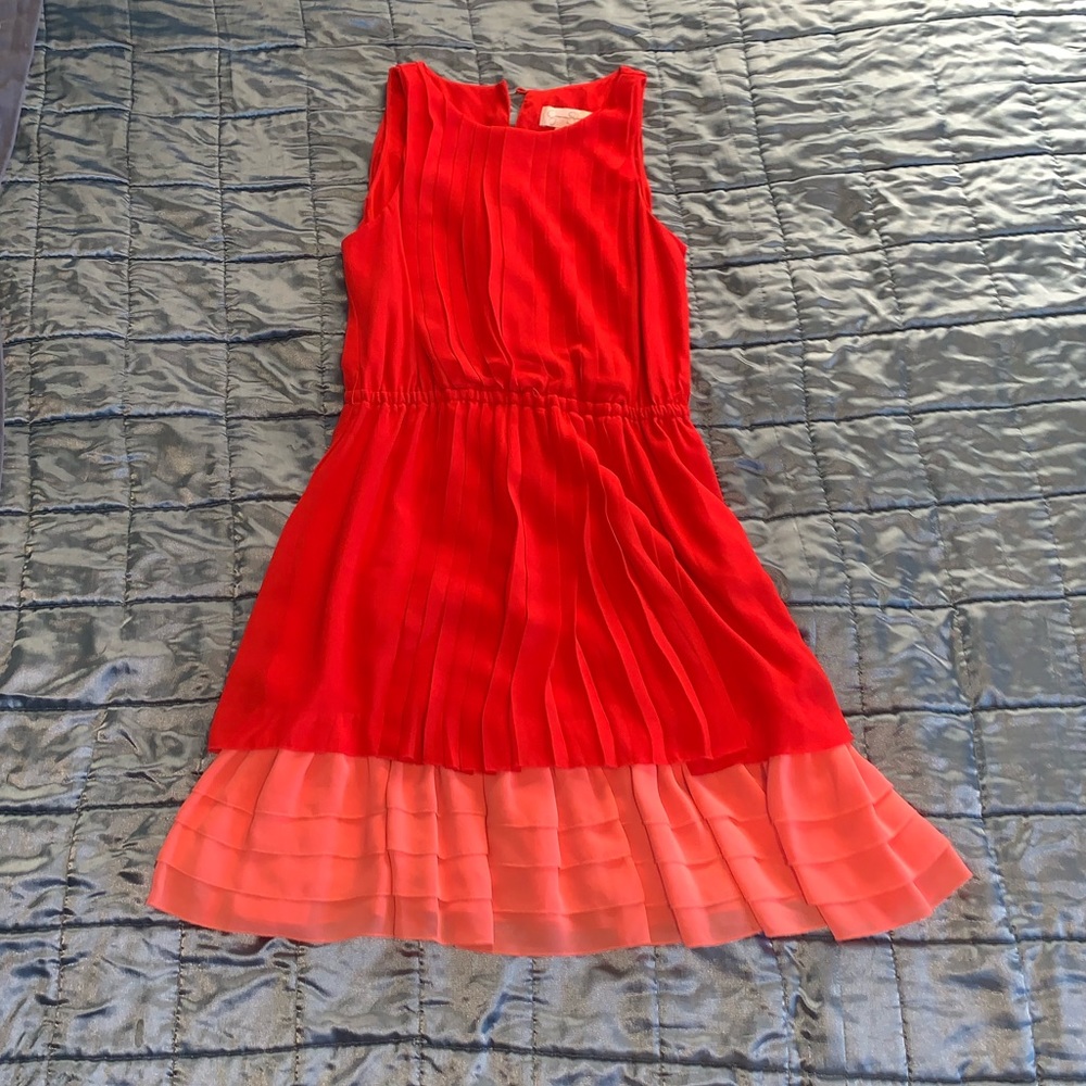 Jessica Simpson red and pink dress